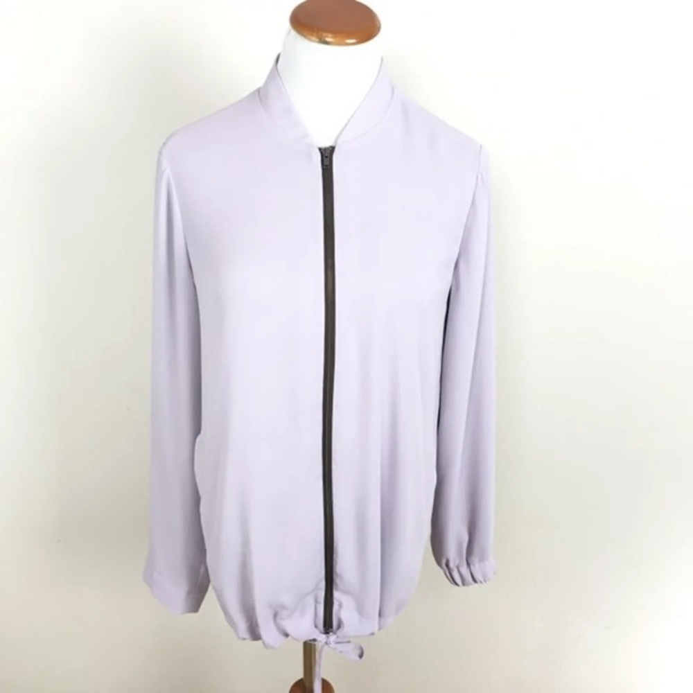 Aritzia Babaton Light Purple Zip‎ Up Light Weight Jacket Women’s Sz Small NWOT